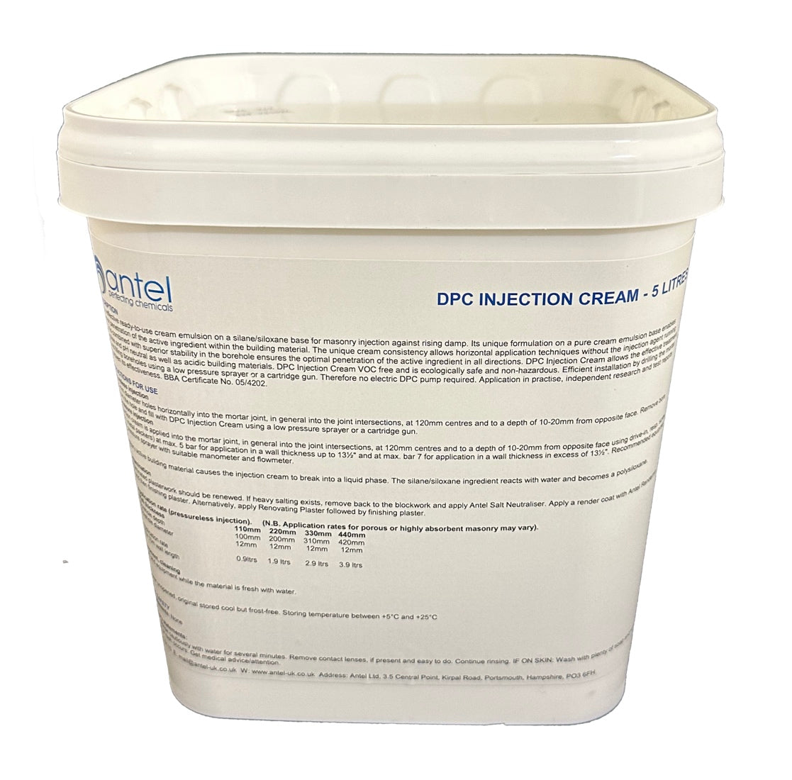 DPC Injection Cream for Damp Proof Course – Antel